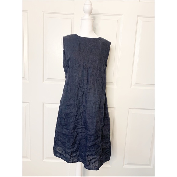 fabiana tesi Dresses & Skirts - Fabian Tesi Linen Shift Dress Sleeveless (L)